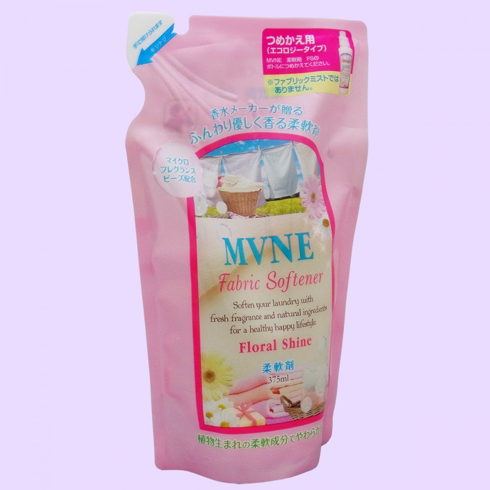 MVNE（ミューネ）　柔軟剤 FS（フローラルシャイン） つめかえ用（斜め）