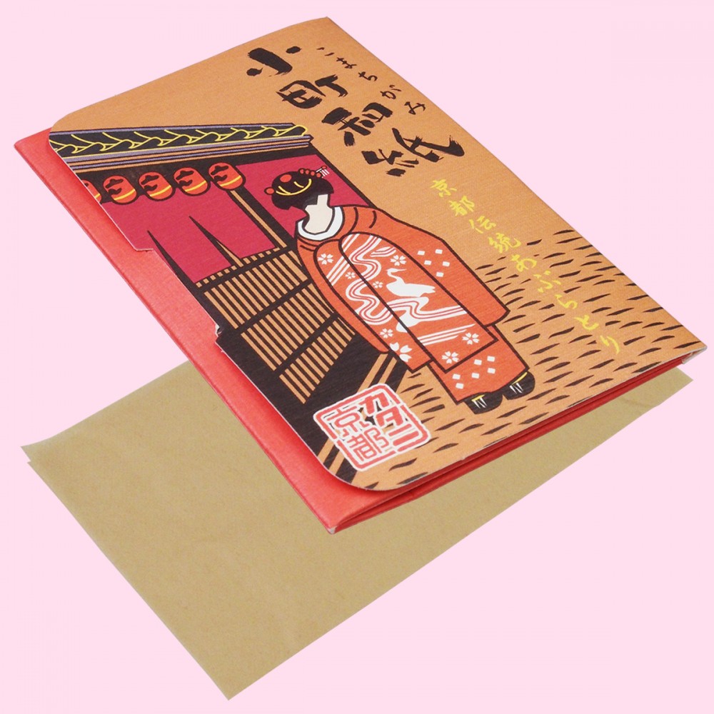 京都伝統あぶらとり　小町和紙【京の街】（内容）