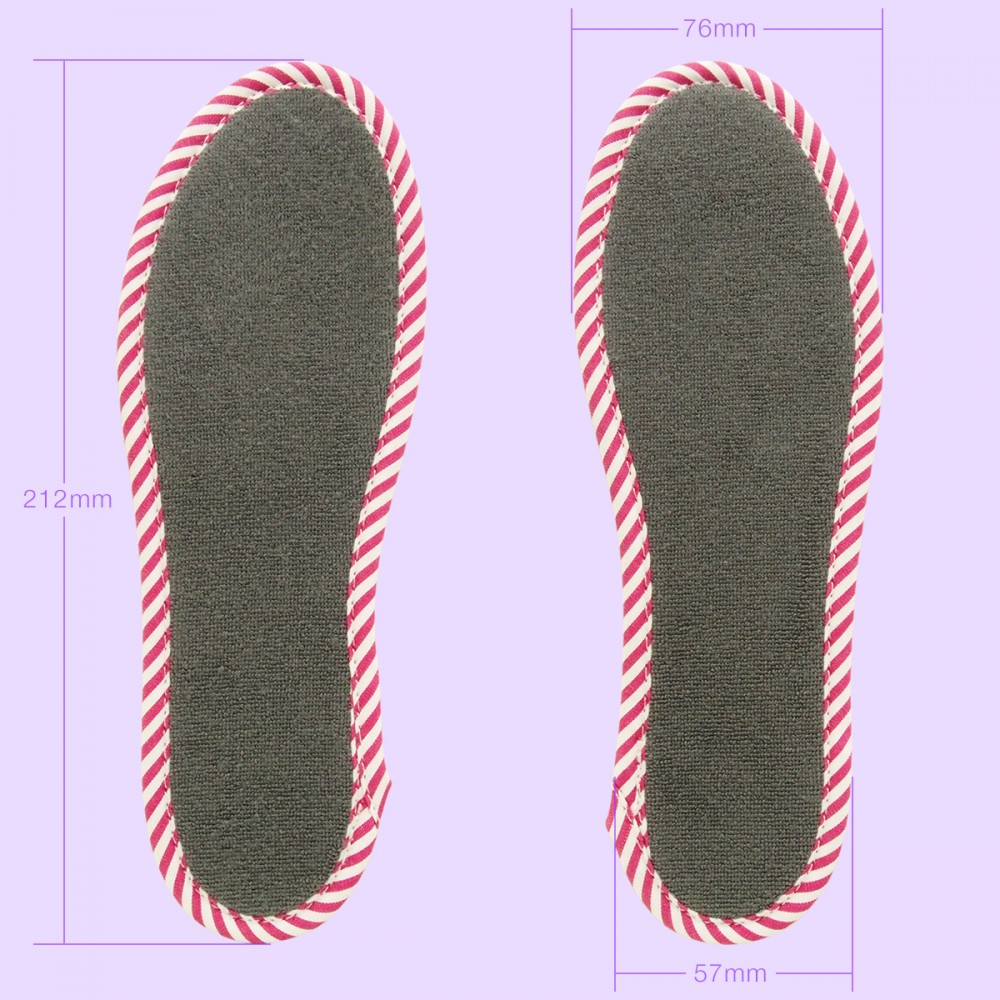 NO SOCKS SOLE STRIPE　ストライプグレー Ｐ　Ｓ－Ｍ（本体寸法）
