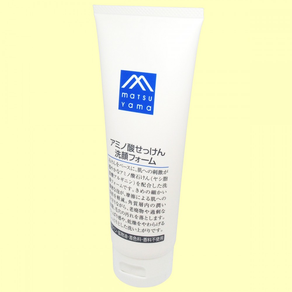 松山油脂　Ｍマークシリーズ　アミノ酸せっけん洗顔フォーム（俯瞰）