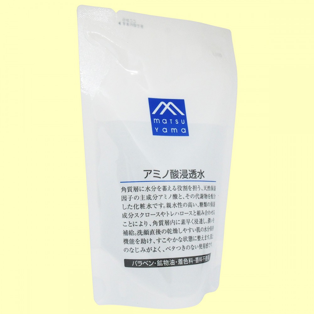 松山油脂　Ｍマークシリーズ　アミノ酸浸透水　詰替用（斜め）